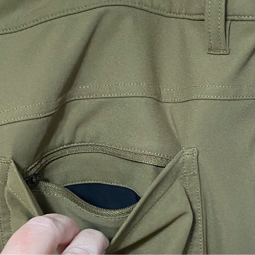 Lululemon ABC Classic-Fit 5 Pocket Pant 32L Warpstreme Brown Men’s Sz 38 Casual - Picture 10 of 15